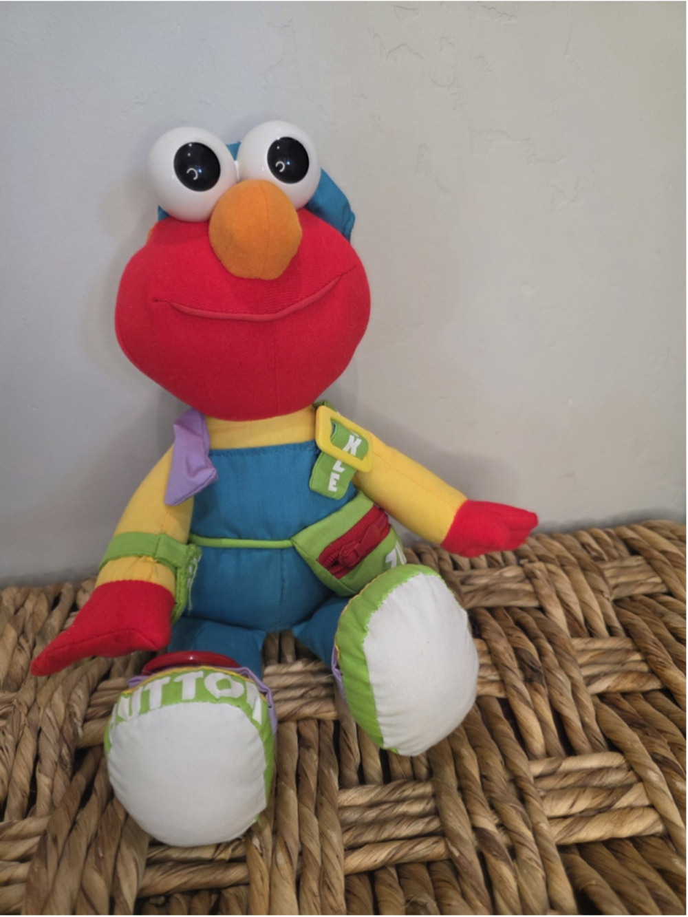 Tyco Sesame Street Dress Me Up Elmo Pal Plush Stuffed Animal Toy Vintage 1995